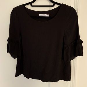 🌵& Other Stories Black Silk-like Blouse 34/4/S